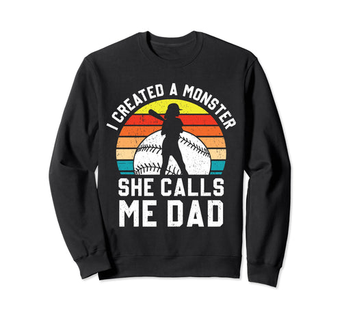 Softball Dad Funny Softball Game Sweatshirt - Streetwear Style Men Women - T-Shirt, Sweatshirt, Hoodie