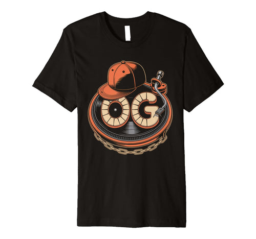 Old School Og Hip Hop Vinyl Cds T-Shirt - Custom Art Print for Adults - T-Shirt, Sweatshirt, Hoodie