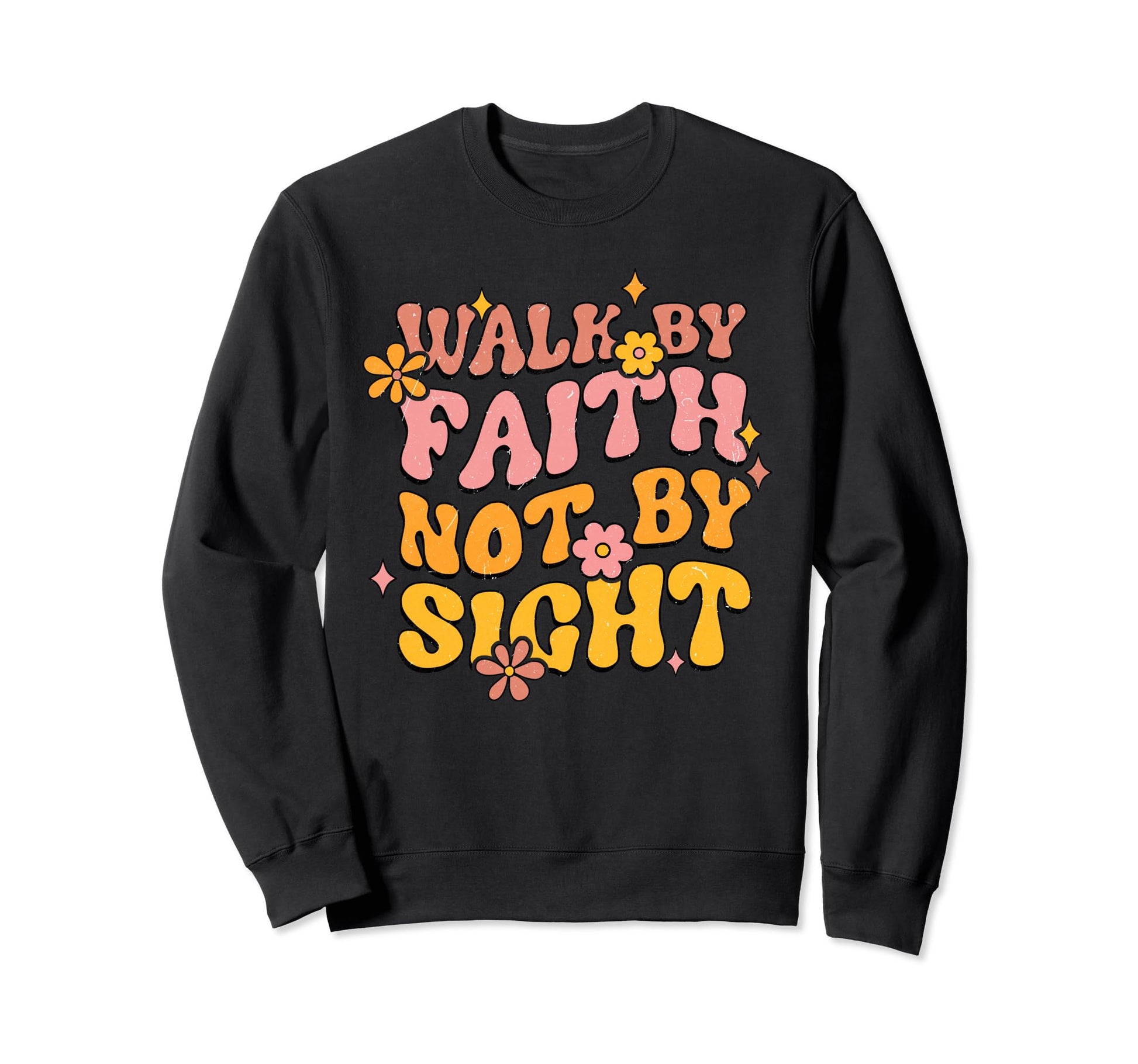 Boho Walk Faith Not Sight Sweatshirt - Aesthetic Graphic for Adults - T-Shirt, Sweatshirt, Hoodie