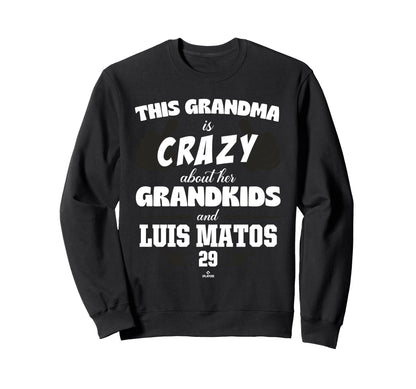 Grandma Crazy Luis Matos San Sweatshirt - Trendy Graphic Men Women - T-Shirt, Sweatshirt, Hoodie