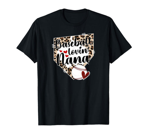 Baseball Lovin Nana Baseball Nana T-Shirt - Unique Graphic for Adults - T-Shirt, Sweatshirt, Hoodie
