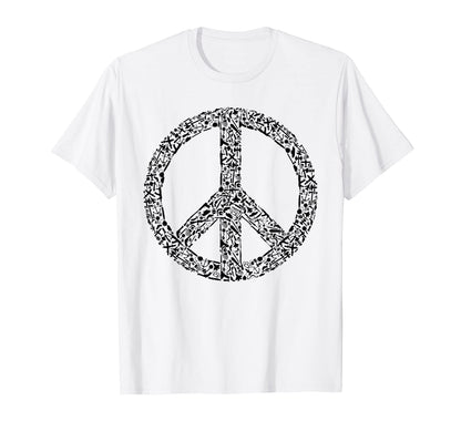 Rhyme Peace Peace Love Symbol T-Shirt - Fun Novelty Design for Adults - T-Shirt, Sweatshirt, Hoodie