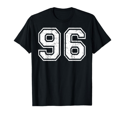 96 Number Ninety Six Team Sports T-Shirt - Fun Novelty Design Unisex - T-Shirt, Sweatshirt, Hoodie