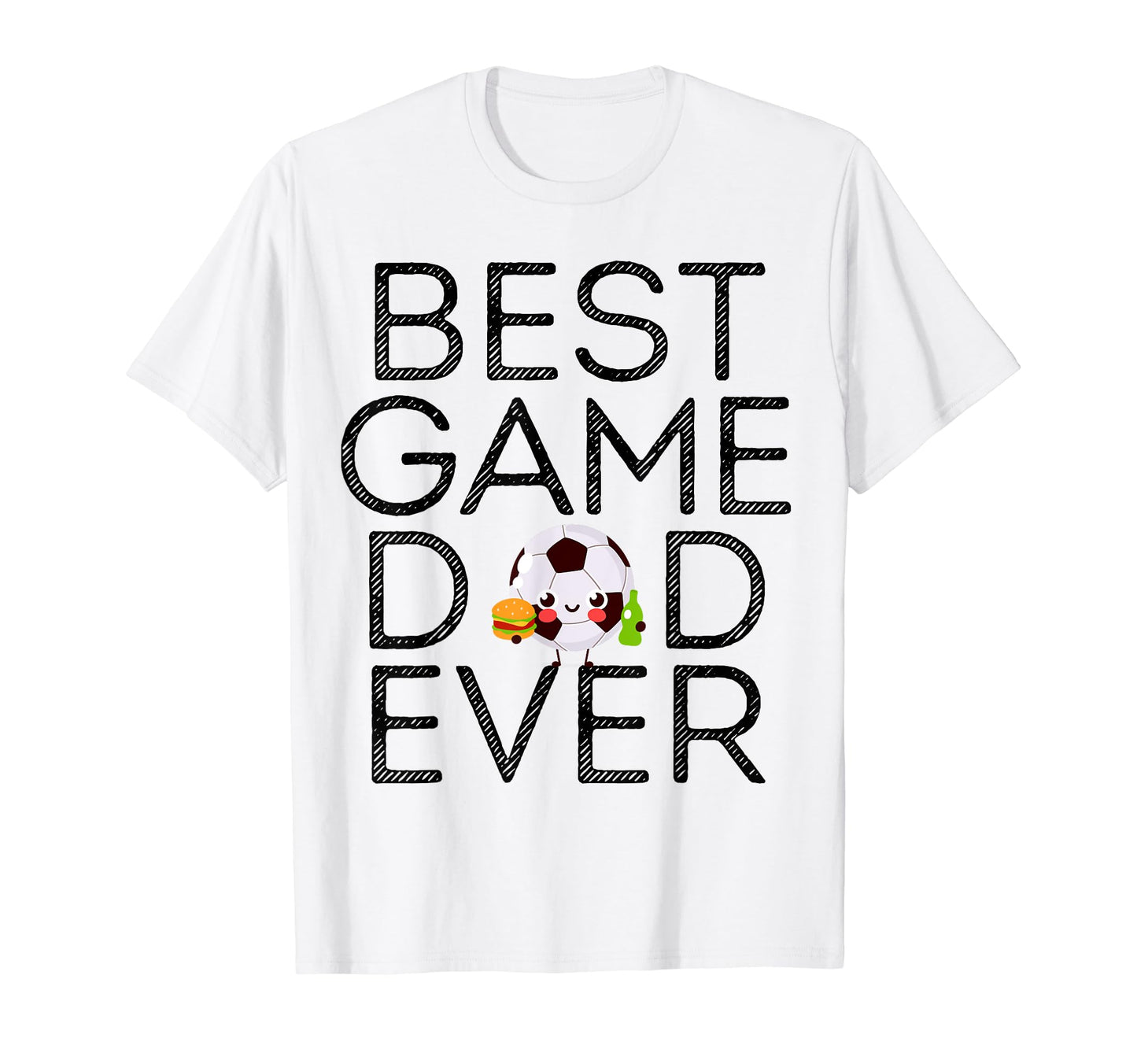 Best Game Dad Ever Fathers Day Sports T-Shirt - Graphic Print Men Women - T-Shirt, Sweatshirt, Hoodie