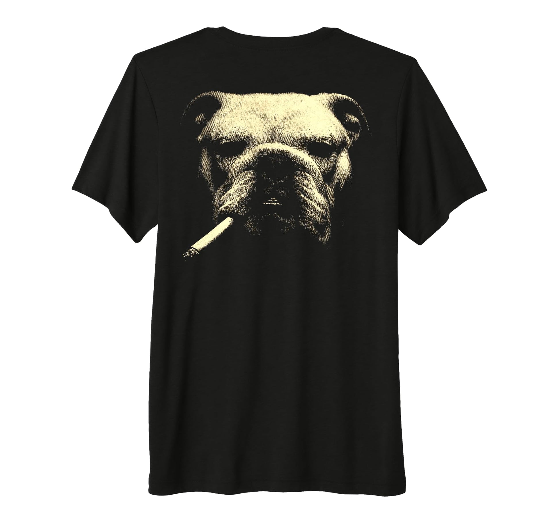 English Bulldog Smoking Cigarette T-Shirt - Graphic Print for Adults - T-Shirt, Sweatshirt, Hoodie