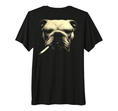 English Bulldog Smoking Cigarette T-Shirt - Graphic Print for Adults - T-Shirt, Sweatshirt, Hoodie