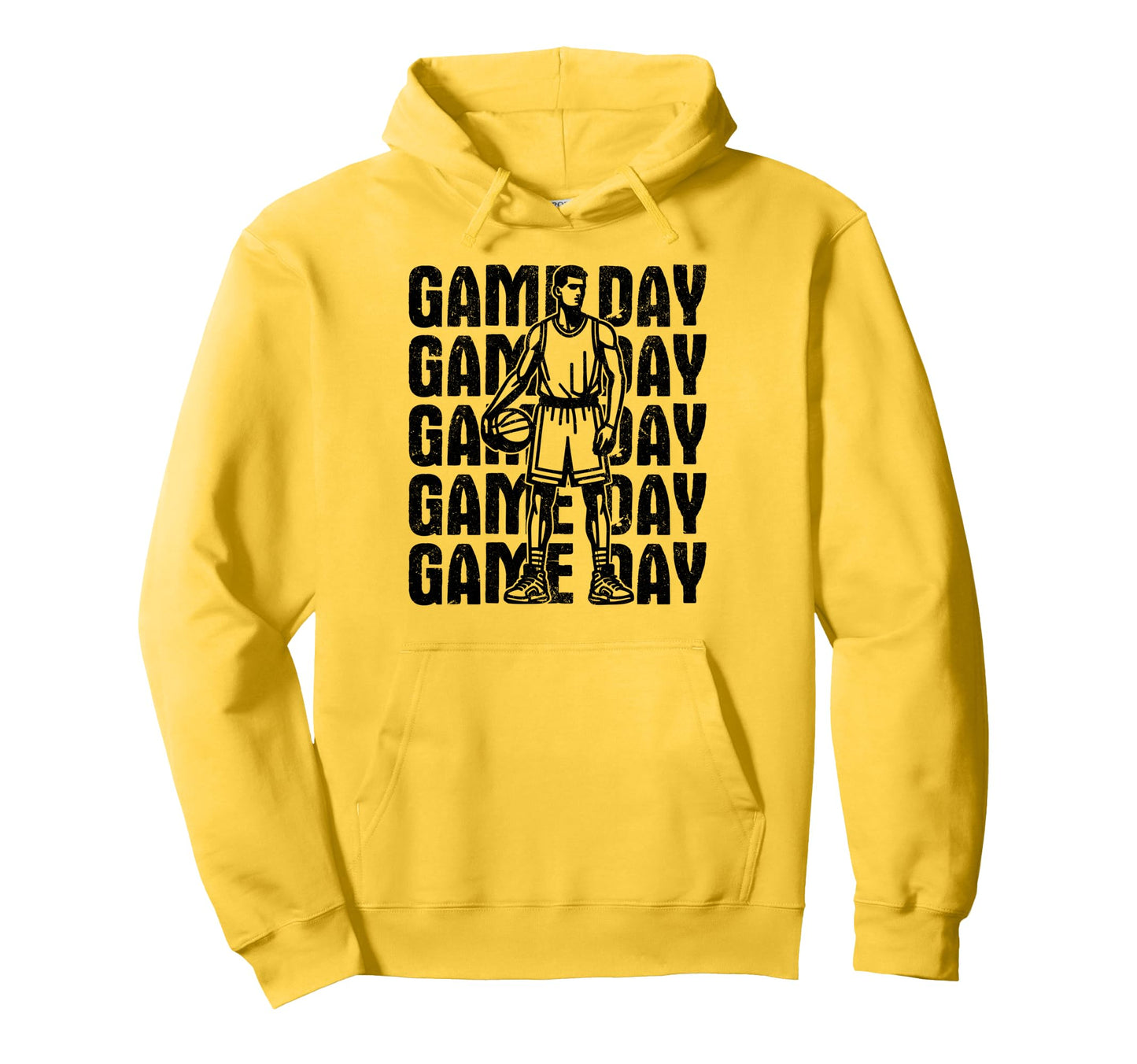 Game Day Basketball Basketball Hoodie - Casual Everyday Wear for Adults - T-Shirt, Sweatshirt, Hoodie
