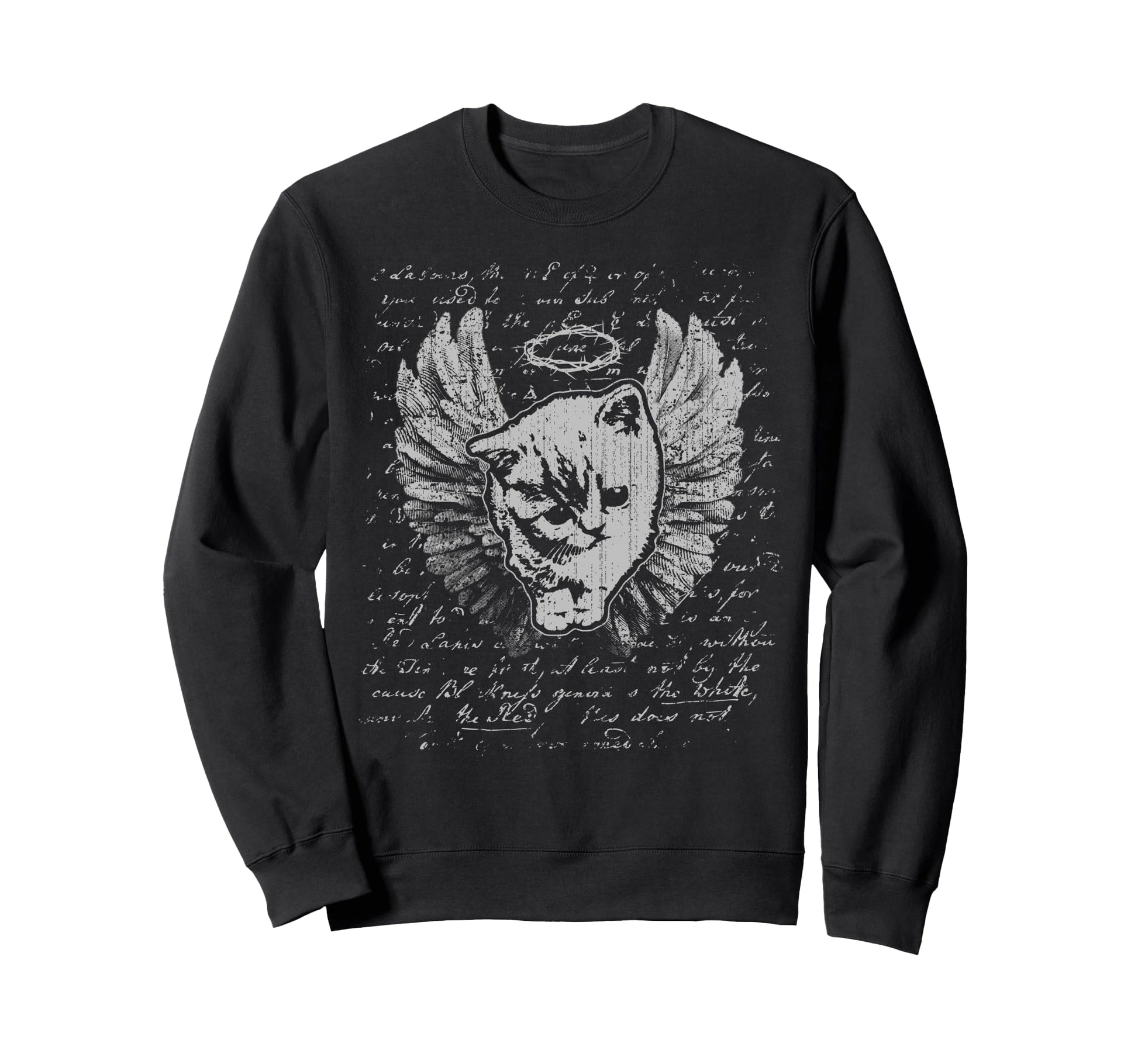 Y2K Cat Chain Heart Emo Goth 90S 2000S Sweatshirt - Novelty Apparel Unisex - T-Shirt, Sweatshirt, Hoodie