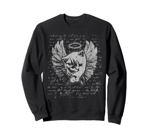 Y2K Cat Chain Heart Emo Goth 90S 2000S Sweatshirt - Novelty Apparel Unisex - T-Shirt, Sweatshirt, Hoodie