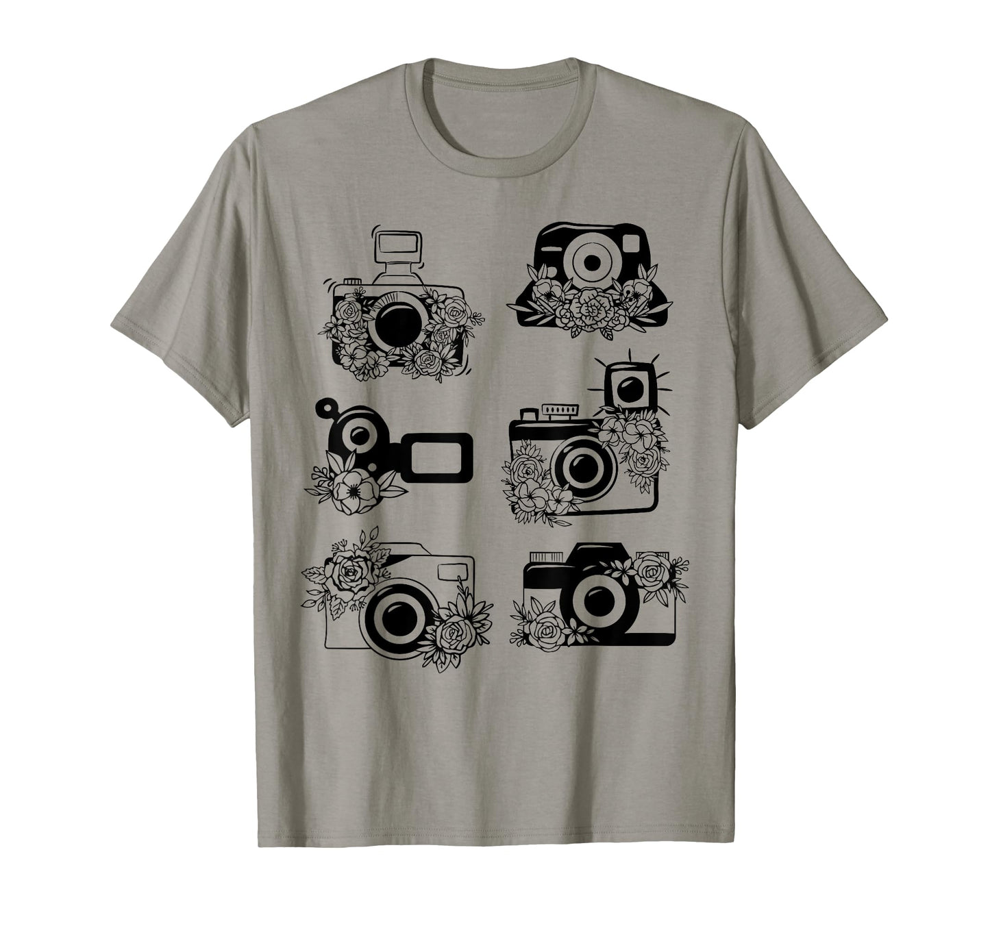 Photographer Storyteller Camera Floral T-Shirt - Aesthetic Graphic Unisex - T-Shirt, Sweatshirt, Hoodie