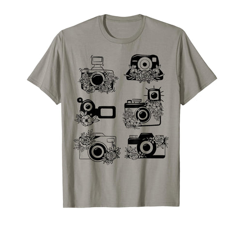 Photographer Storyteller Camera Floral T-Shirt - Aesthetic Graphic Unisex - T-Shirt, Sweatshirt, Hoodie