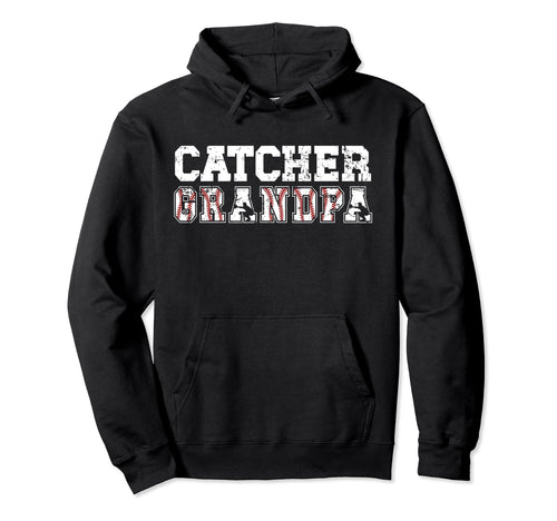 Baseball Catcher Grandpa Baseball Hoodie - Custom Art Print for Adults - T-Shirt, Sweatshirt, Hoodie