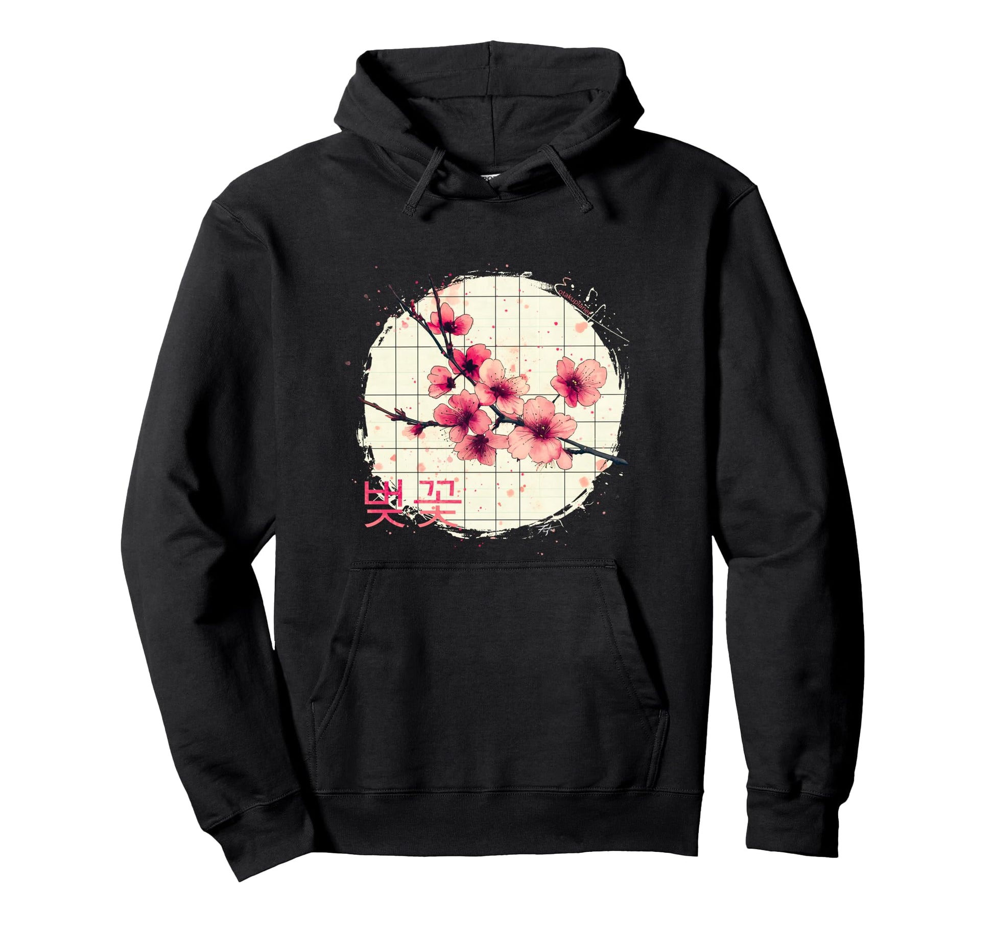 K Pop Cherry Blossom Korean Hoodie - Aesthetic Graphic for Adults - T-Shirt, Sweatshirt, Hoodie