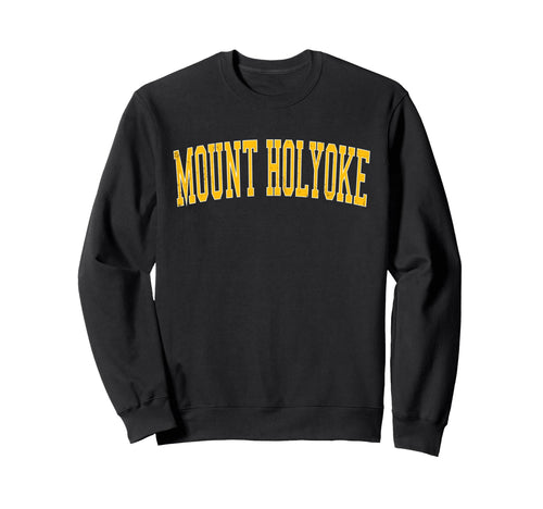 Mount Holyoke Distressed Gold Sweatshirt - Unique Graphic for Adults - T-Shirt, Sweatshirt, Hoodie