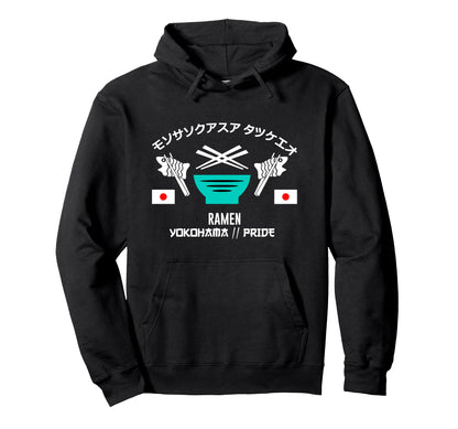 Ramen Yokohama Japan Anime Aesthetic Hoodie - Trendy Graphic for Adults - T-Shirt, Sweatshirt, Hoodie