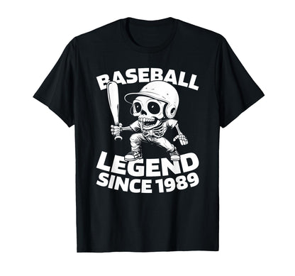 Born 1989 Baseballer Player Team Sport T-Shirt - Custom Art Print Unisex - T-Shirt, Sweatshirt, Hoodie