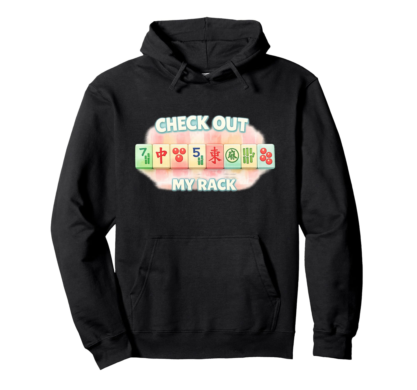 Check Out My Rack Funny Mahjong Board Hoodie - Casual Everyday Wear Unisex - T-Shirt, Sweatshirt, Hoodie