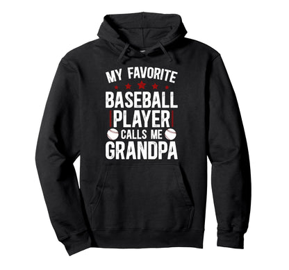 Proud Baseball Grandpa Baseball Player Hoodie - Streetwear Style Unisex - T-Shirt, Sweatshirt, Hoodie