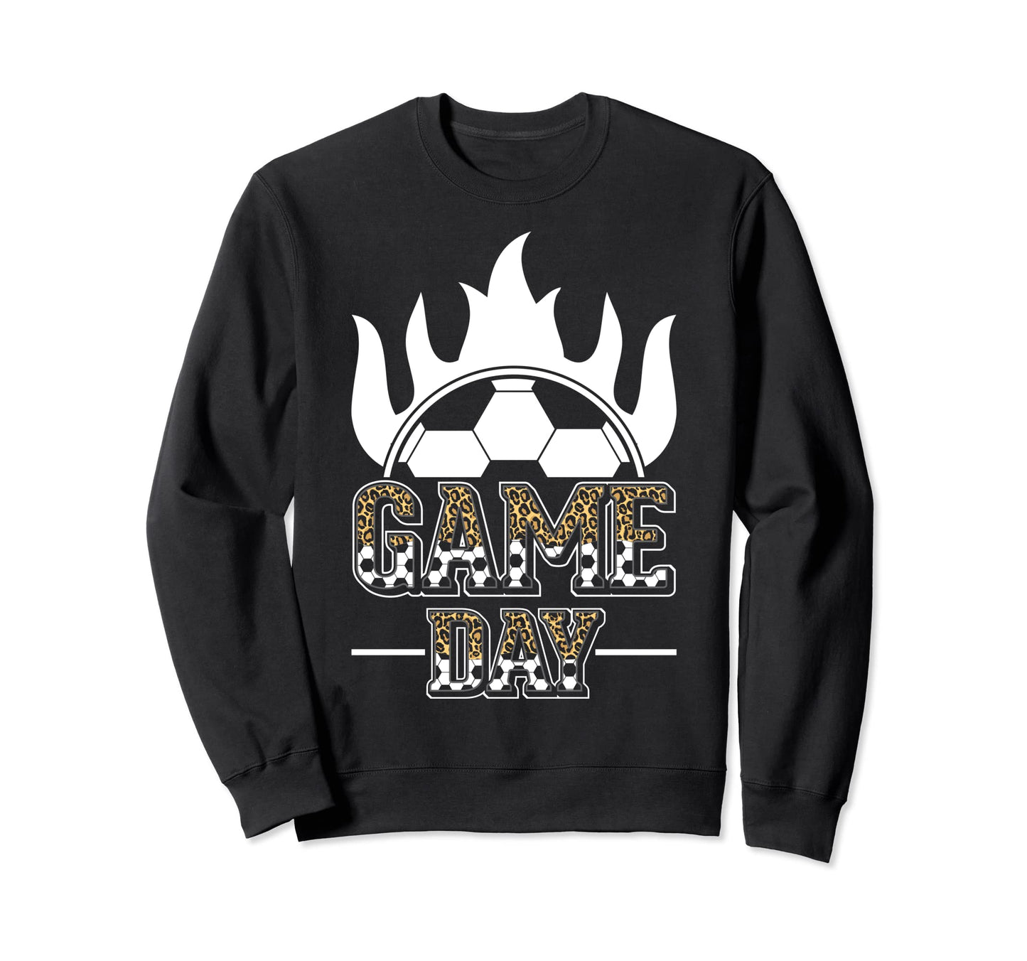 Soccer Mom Leopard Soccer Mother Sweatshirt - Custom Art Print for Adults - T-Shirt, Sweatshirt, Hoodie