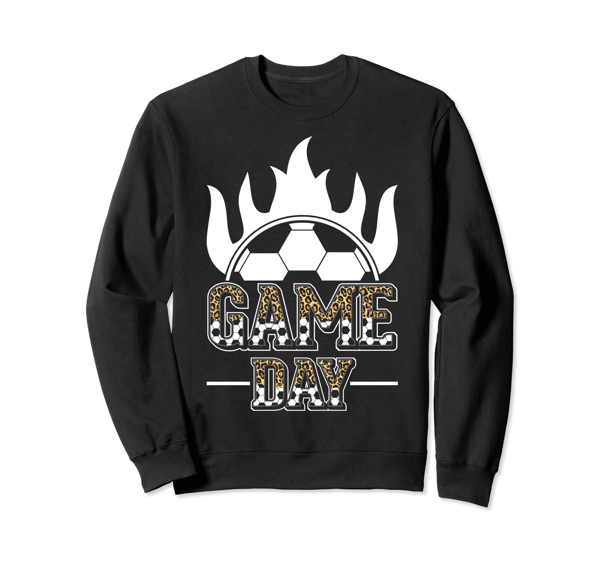 Soccer Mom Leopard Soccer Mother Sweatshirt - Custom Art Print for Adults - T-Shirt, Sweatshirt, Hoodie