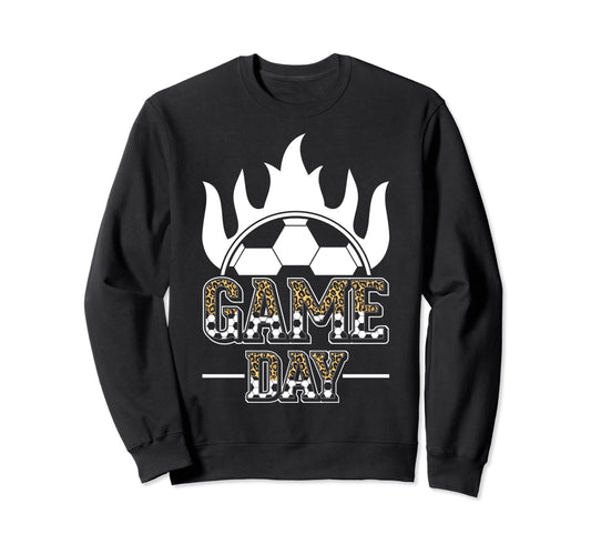Soccer Mom Leopard Soccer Mother Sweatshirt - Custom Art Print for Adults - T-Shirt, Sweatshirt, Hoodie