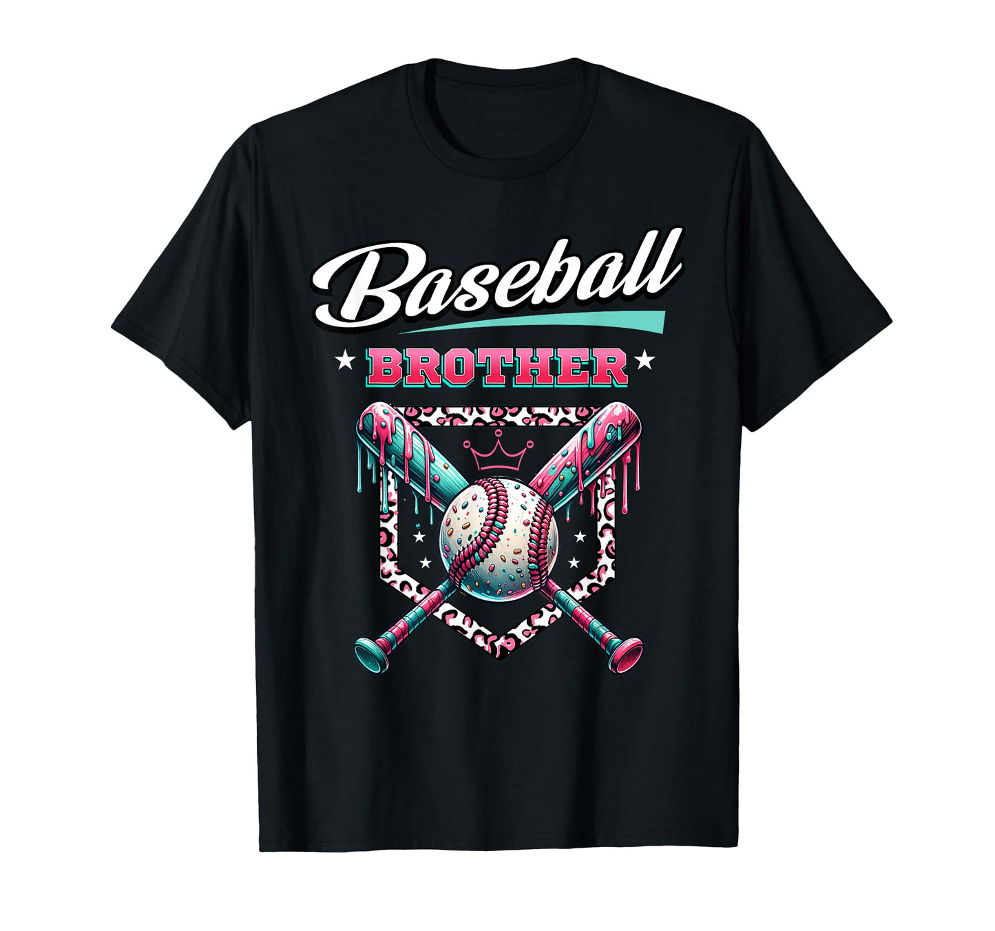 Baseball Brother Dripping Baseball Bat T-Shirt - Unique Graphic Men Women - T-Shirt, Sweatshirt, Hoodie