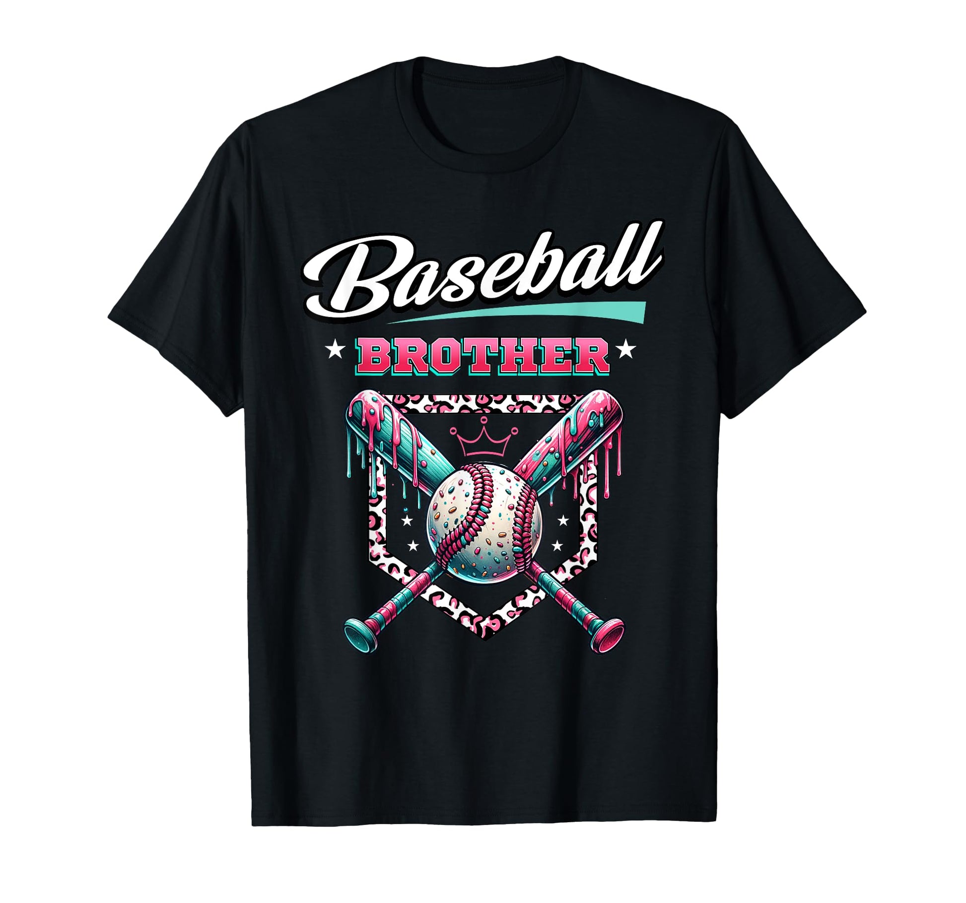 Baseball Brother Dripping Baseball Bat T-Shirt - Unique Graphic Men Women - T-Shirt, Sweatshirt, Hoodie