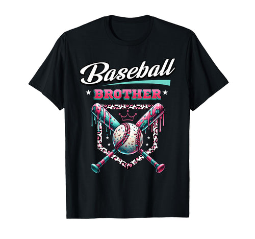 Baseball Brother Dripping Baseball Bat T-Shirt - Unique Graphic Men Women - T-Shirt, Sweatshirt, Hoodie