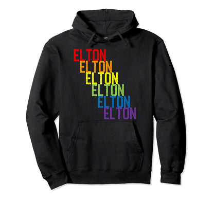 Elton Rainbow Hoodie - Graphic Print Men Women - T-Shirt, Sweatshirt, Hoodie