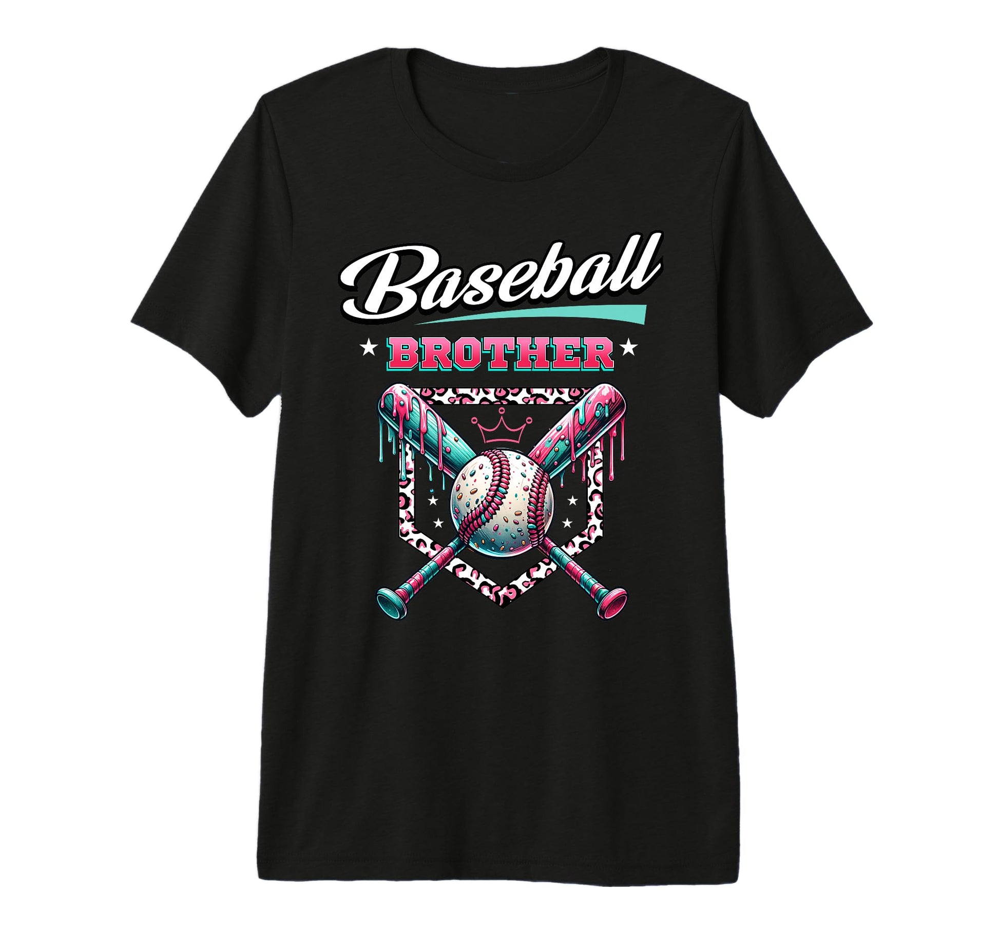 Baseball Brother Dripping Baseball T-Shirt - Custom Art Print for Adults - T-Shirt, Sweatshirt, Hoodie