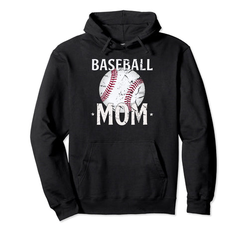 Baseball Mom Gifts Mothers Day Hoodie - Fun Novelty Design for Adults - T-Shirt, Sweatshirt, Hoodie