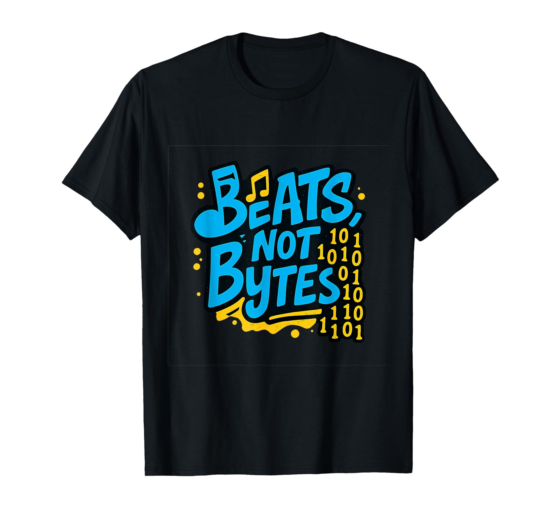 Beats Not Bytes 90S Nostalgia Y2K Street Art T-Shirt - Graphic Print Unisex - T-Shirt, Sweatshirt, Hoodie