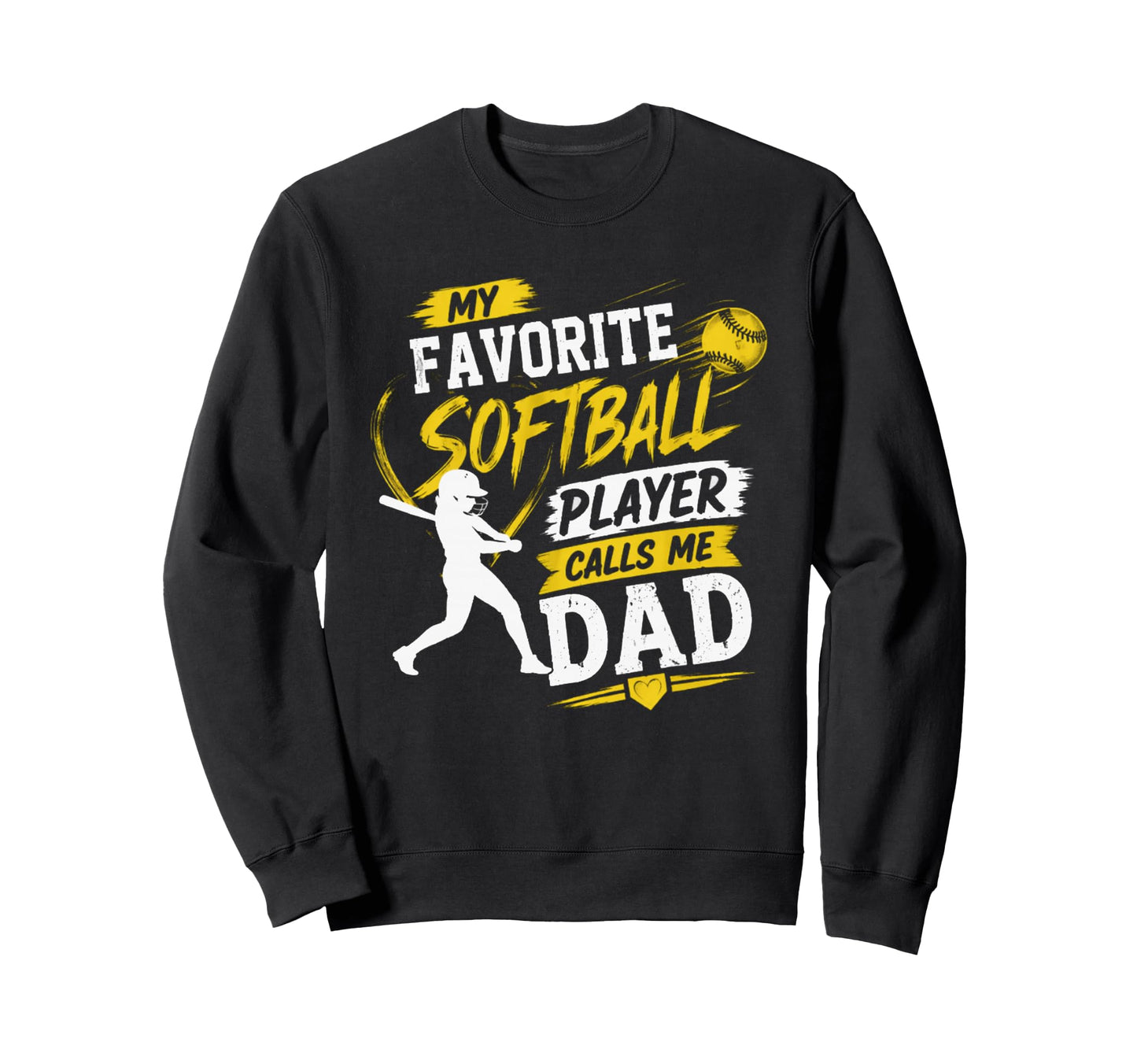 My Favorite Softball Player Sweatshirt - Casual Everyday Wear for Adults - T-Shirt, Sweatshirt, Hoodie