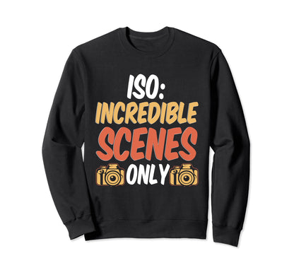 Photo Camera Photographer Flash Sweatshirt - Streetwear Style Unisex - T-Shirt, Sweatshirt, Hoodie