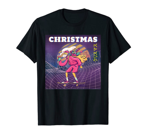 Hipster Santa Vaporwave Aesthetic T-Shirt - Aesthetic Graphic for Adults - T-Shirt, Sweatshirt, Hoodie