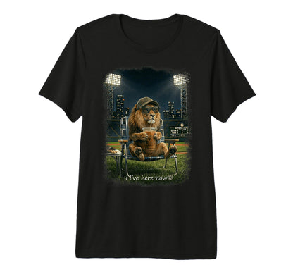 Funny Lion Ballfield Baseball Field I T-Shirt - Trendy Graphic Men Women - T-Shirt, Sweatshirt, Hoodie