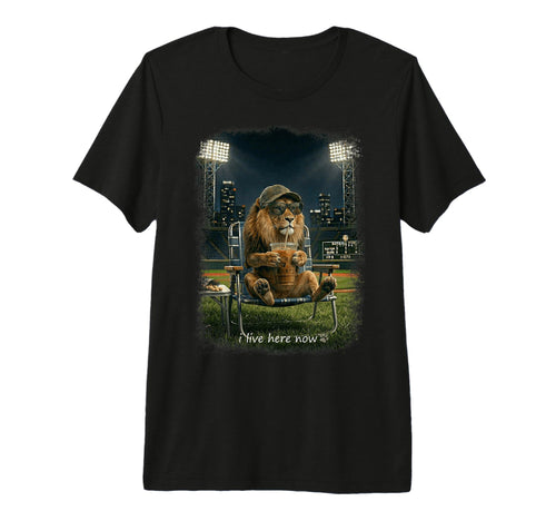 Funny Lion Ballfield Baseball Field I T-Shirt - Trendy Graphic Men Women - T-Shirt, Sweatshirt, Hoodie
