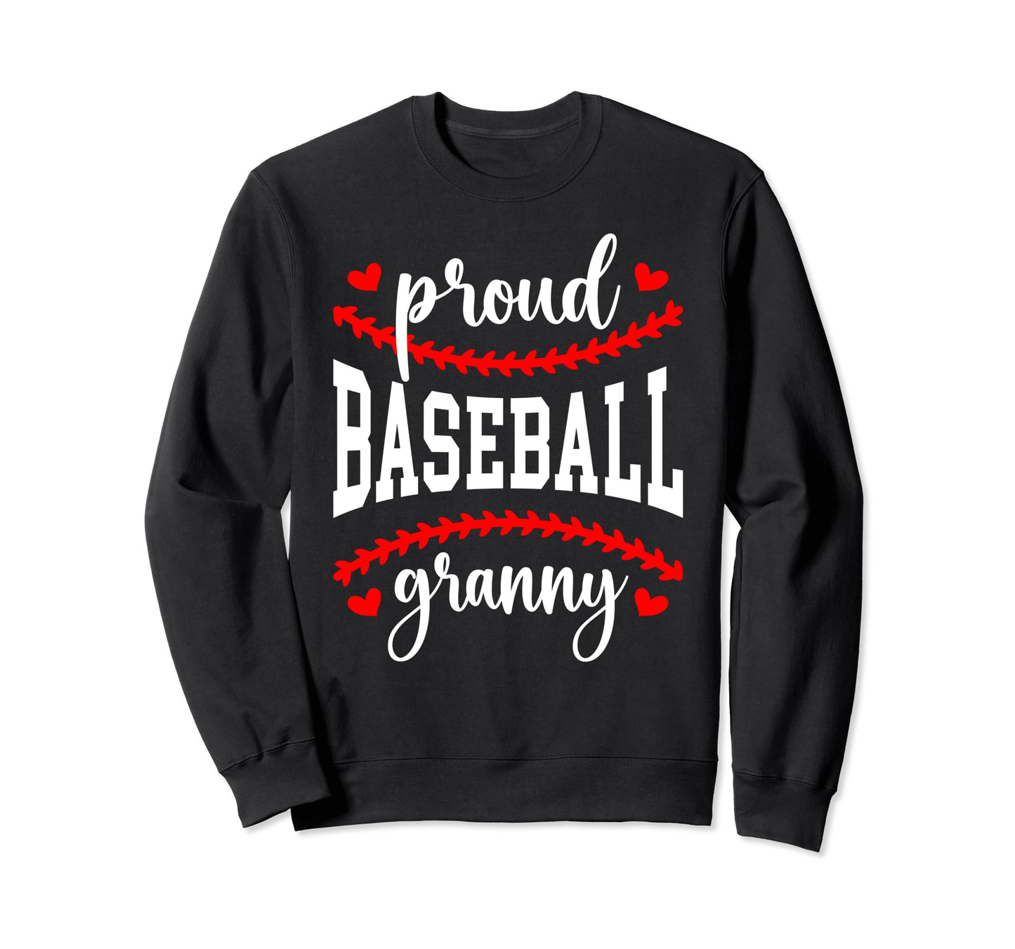 Proud Baseball Granny Grandma Sweatshirt - Minimalist Print Men Women - T-Shirt, Sweatshirt, Hoodie