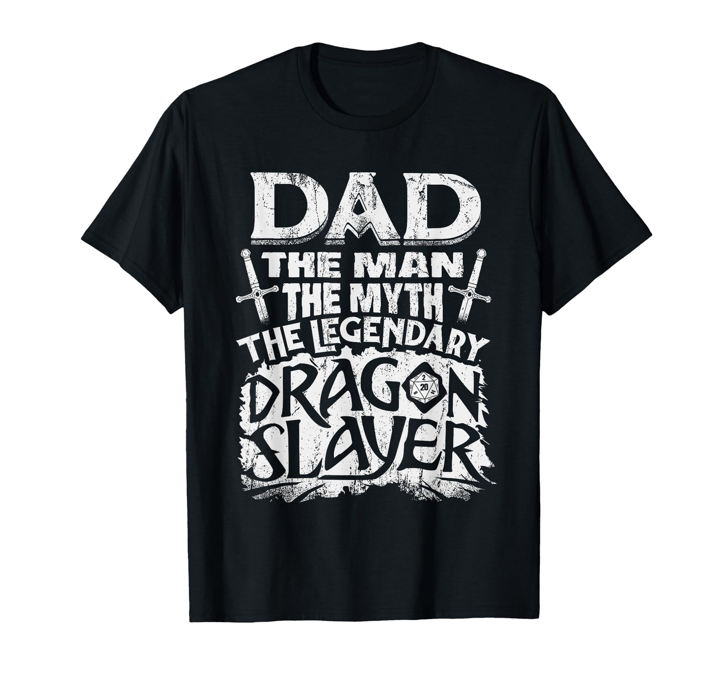 Dad Myth Funny Fathers Day Rpg Gamer T-Shirt - Graphic Print for Adults - T-Shirt, Sweatshirt, Hoodie