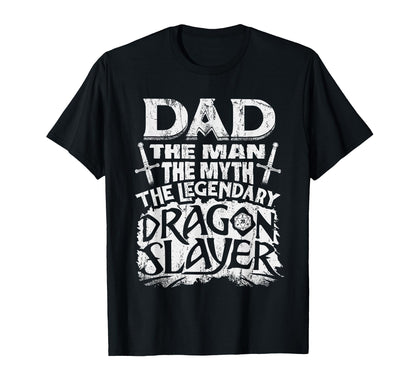 Dad Myth Funny Fathers Day Rpg Gamer T-Shirt - Graphic Print for Adults - T-Shirt, Sweatshirt, Hoodie