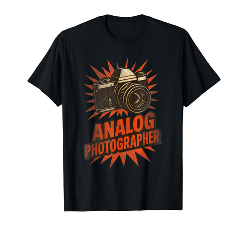 Analog Photographer Camera Love Film T-Shirt - Aesthetic Graphic Men Women - T-Shirt, Sweatshirt, Hoodie