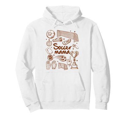 Soccer Mama Soccer Mom Loud Proud Game Day Hoodie - Unique Graphic Unisex - T-Shirt, Sweatshirt, Hoodie