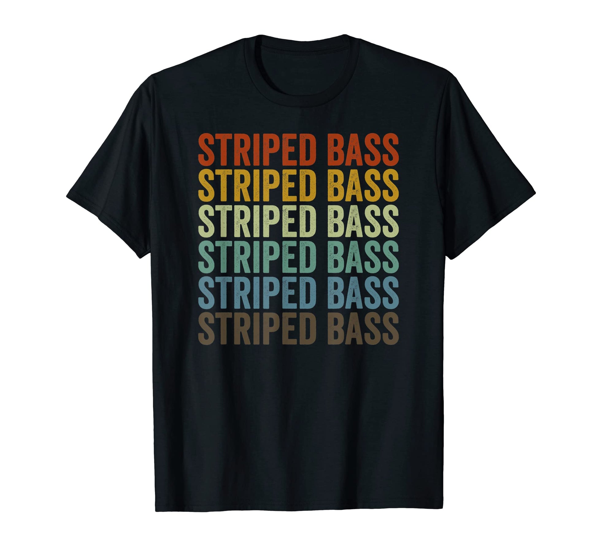 Striped Bass Fish T-Shirt - Minimalist Print Men Women - T-Shirt, Sweatshirt, Hoodie