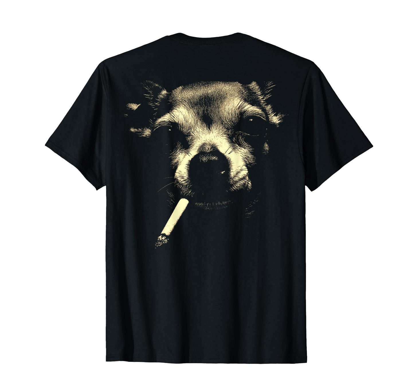 Chihuahua Smoking Cigarette Grunge T-Shirt - Fun Novelty Design Men Women - T-Shirt, Sweatshirt, Hoodie