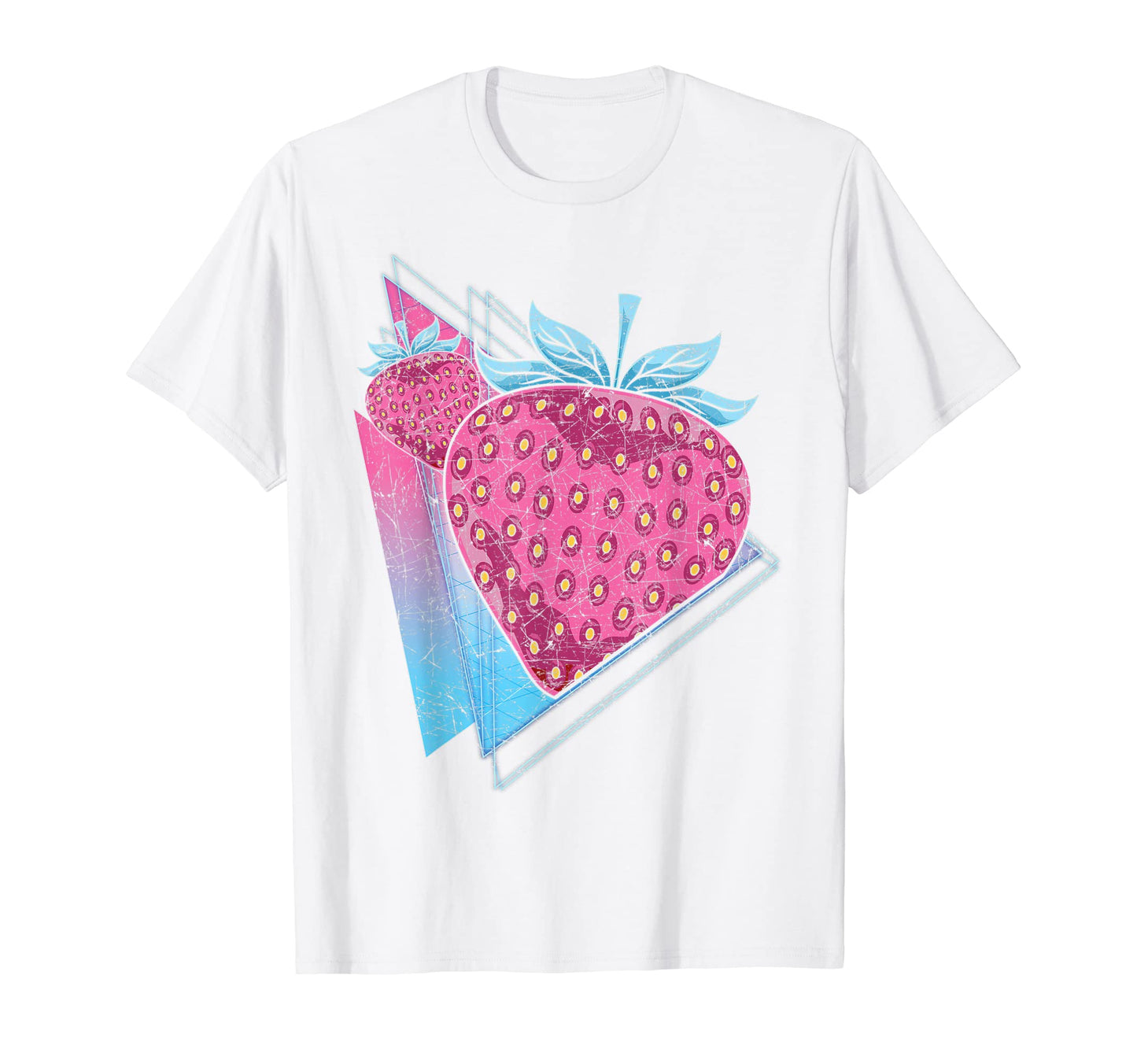 90S Synthwave Aesthetics Red Berry T-Shirt - Casual Everyday Wear Unisex - T-Shirt, Sweatshirt, Hoodie