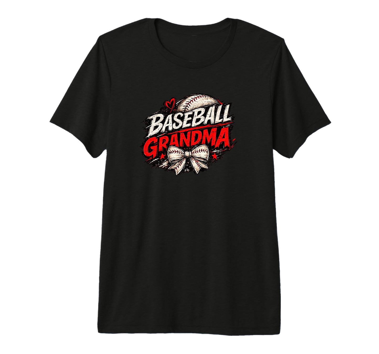 Baseball Grandma Script Tri Blend T-Shirt - Custom Art Print Unisex - T-Shirt, Sweatshirt, Hoodie