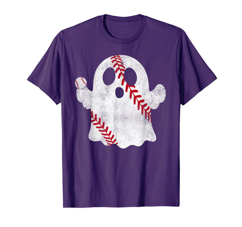 Baseball Ghost Baseball Lover T-Shirt - Novelty Apparel for Adults - T-Shirt, Sweatshirt, Hoodie