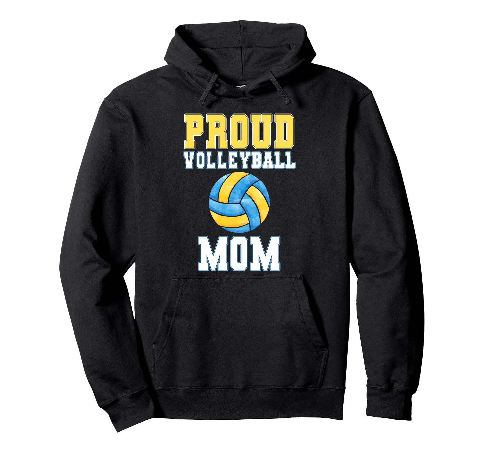 Proud Volleyball Mom Game Day Sports Parent Hoodie - Trendy Graphic Unisex - T-Shirt, Sweatshirt, Hoodie