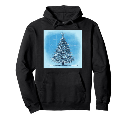 Winter Scene Snow Covered Tree Love Joy Hoodie - Novelty Apparel Men Women - T-Shirt, Sweatshirt, Hoodie