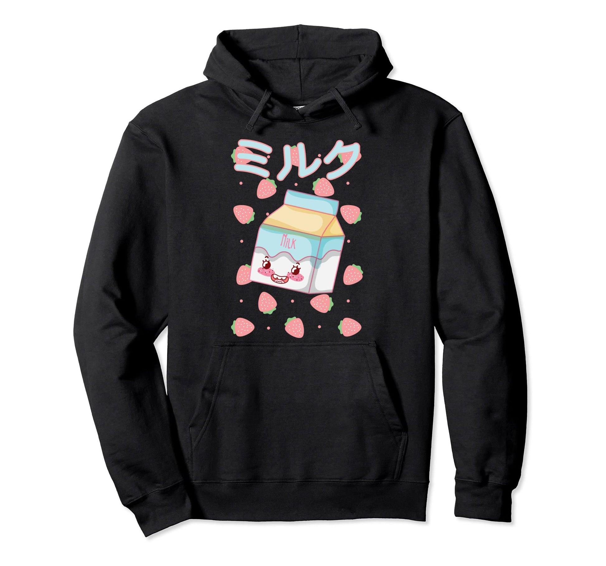 Strwaberry Aesthetic Japanese Anime Hoodie - Streetwear Style for Adults - T-Shirt, Sweatshirt, Hoodie